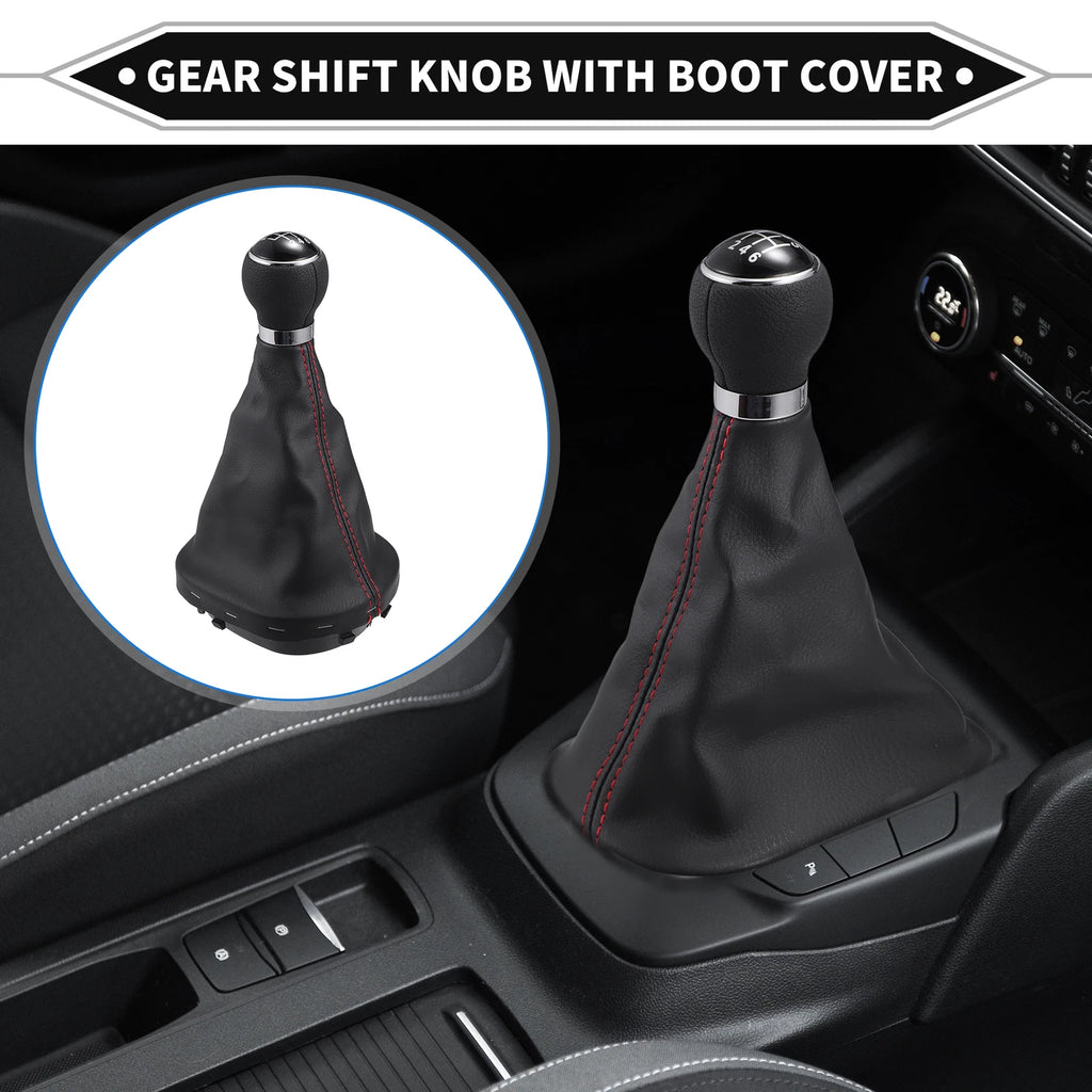 6 Speed Shift Knob with Boot Cover for VW Caddy (2010–2020)