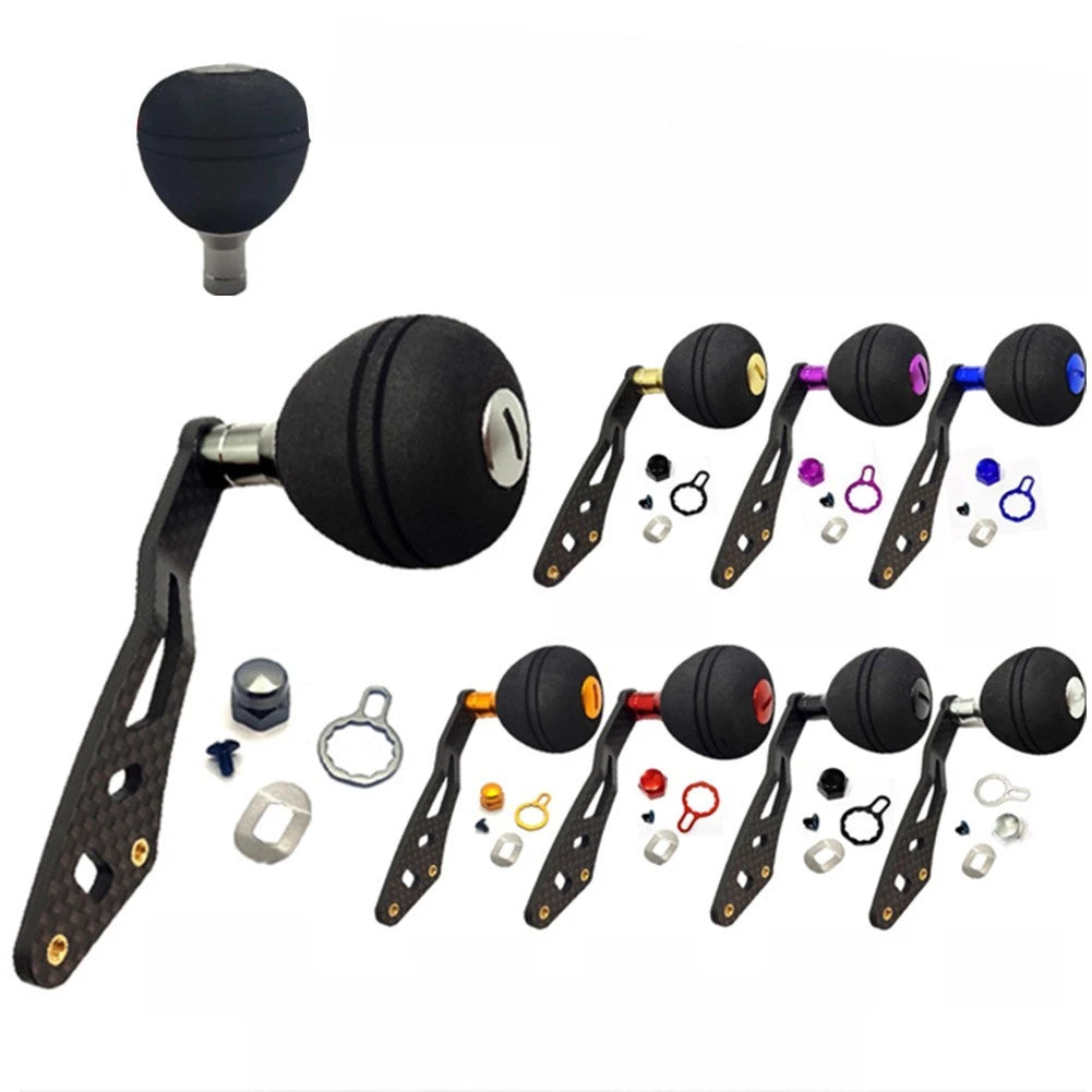 Carbon Single Arm Handle for DAIWA Casting Reels with EVA Knobs