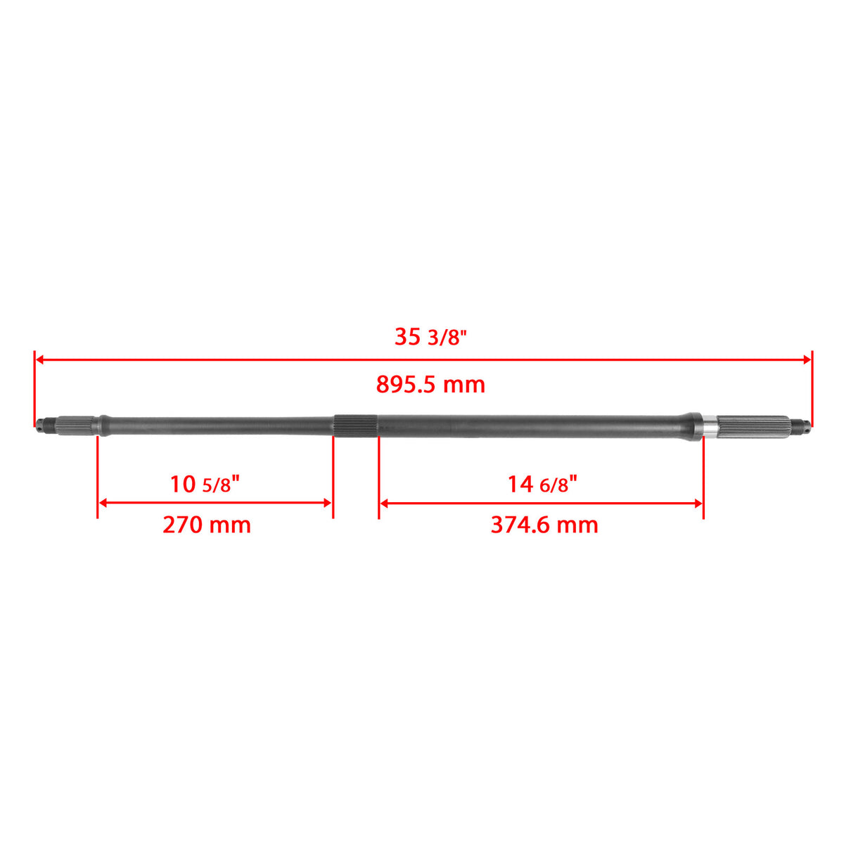 Rear Axle Shaft Replacement with Nuts for Honda Pilot (2003–2008)