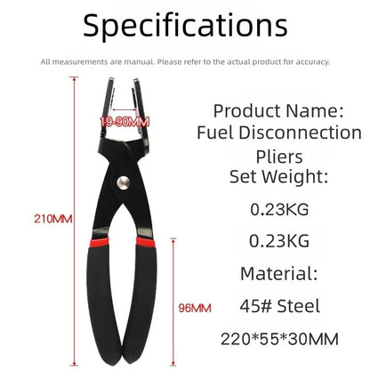 Ergonomic Fuel Line Disconnect Tool for Automotive AC and Cooling Lines