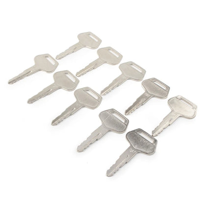 10PCS Ignition Keys for Komatsu Excavator Dozer Loader (#787, #TR261434)