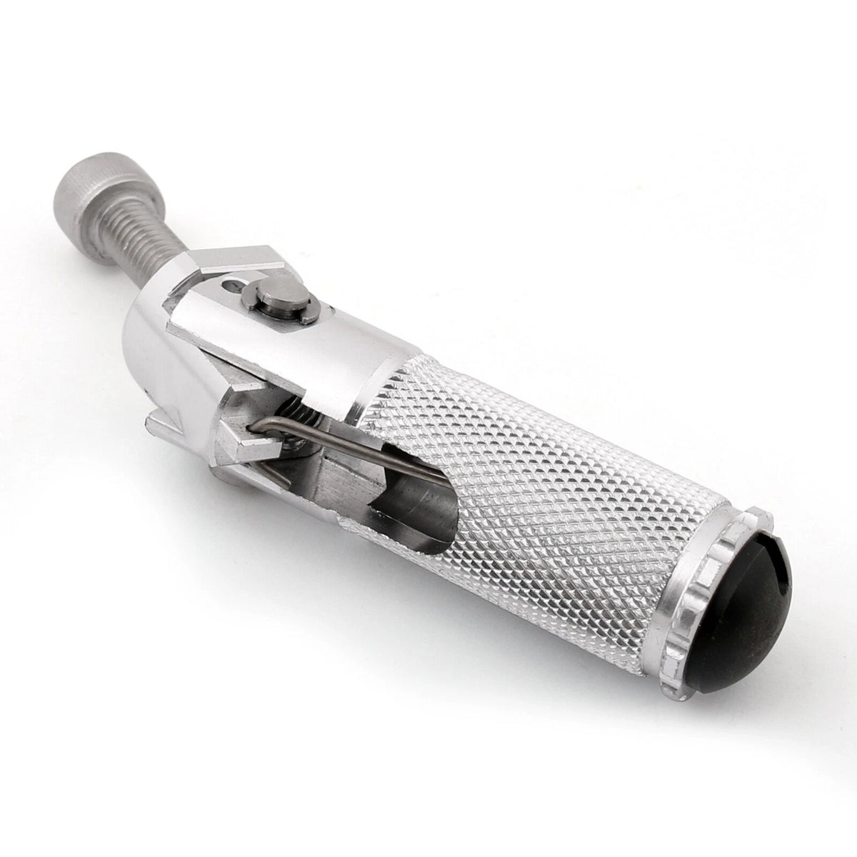 Folding Foot Pegs Rear Set for Universal Motorcycle (Silver T9)