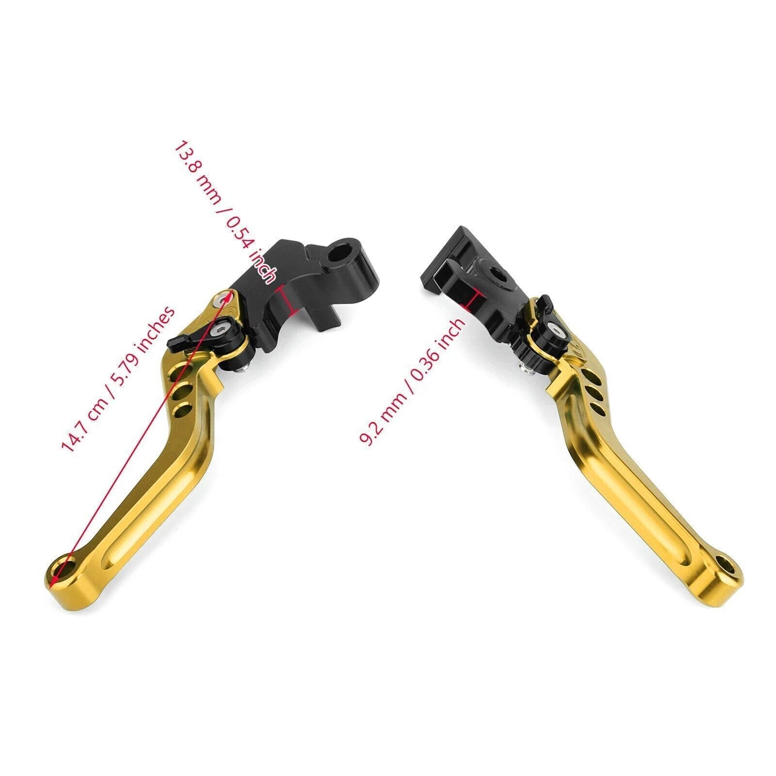 Brake Clutch Levers for Yamaha YZF R3 R25 MT 25 (2015–2017) Gold T9