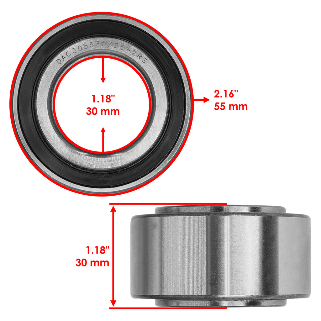 Double Row Ball Bearing Replacement for John Deere DAC30550030 2RS (2011–2011)