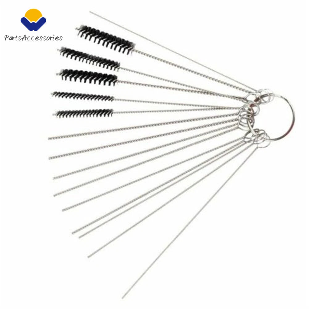 10 Needles 5 Brushes Carburetor Cleaning Kit for