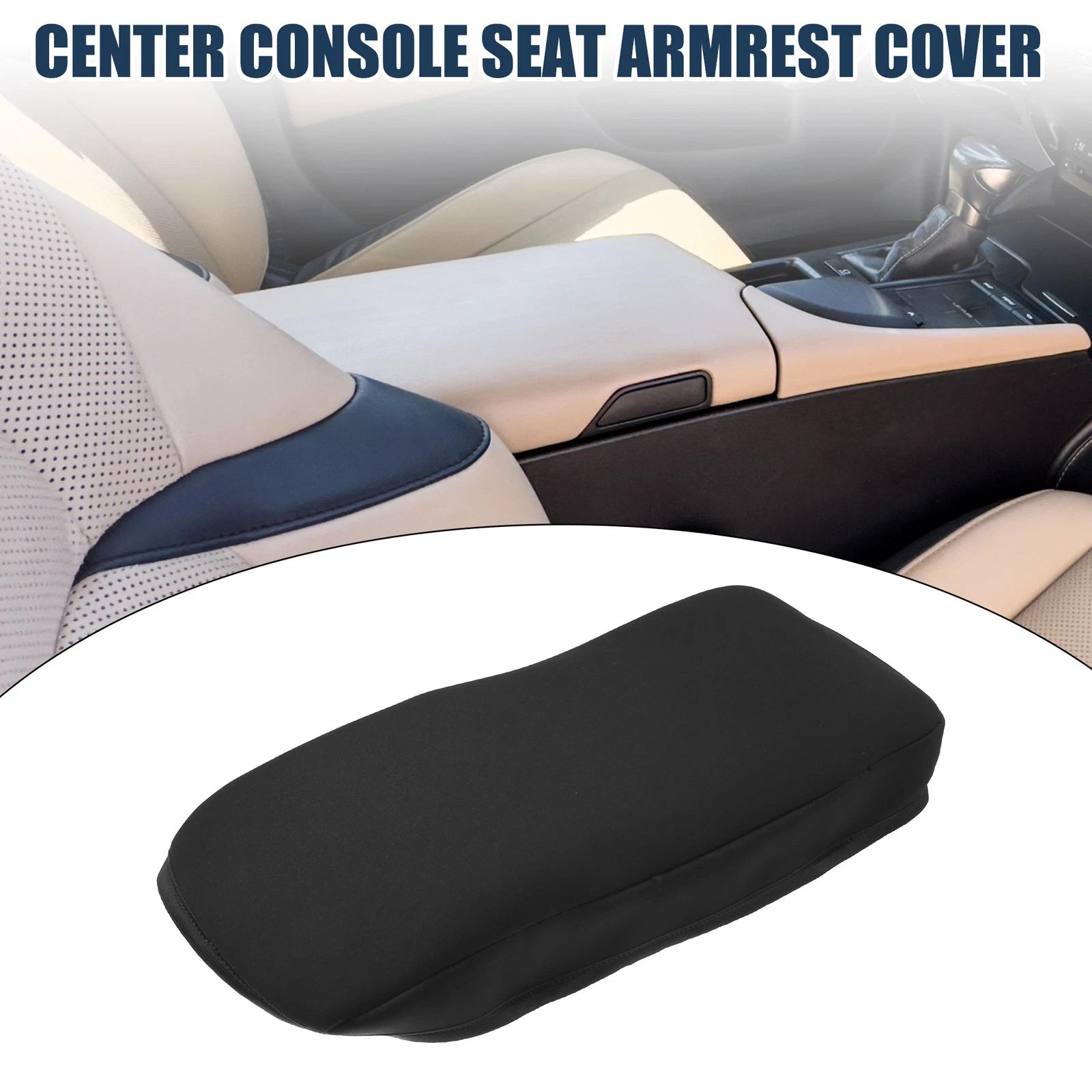 Armrest Protector Cover Pad for Lexus ES350 (2008–2012) Black 1 Pc