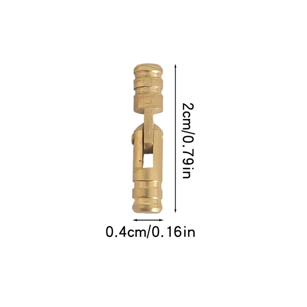 20Pcs Brass Barrel Hinges for Jewelry Box (Concealed, Invisible)
