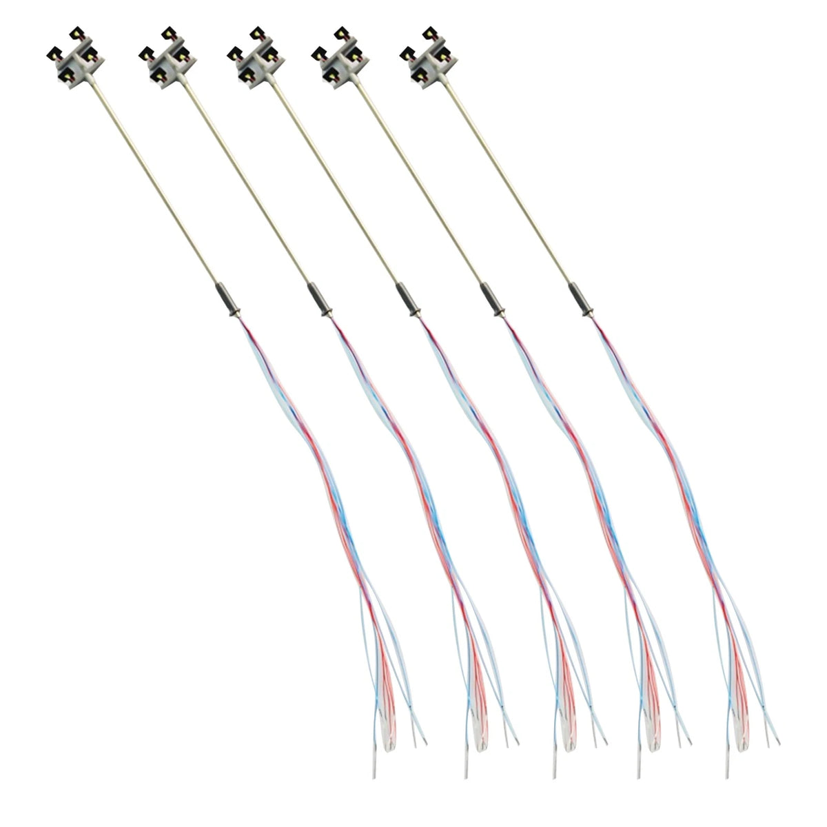 5PCS LED Lamp Lighting Tower for Train Model (1:100 Scale)