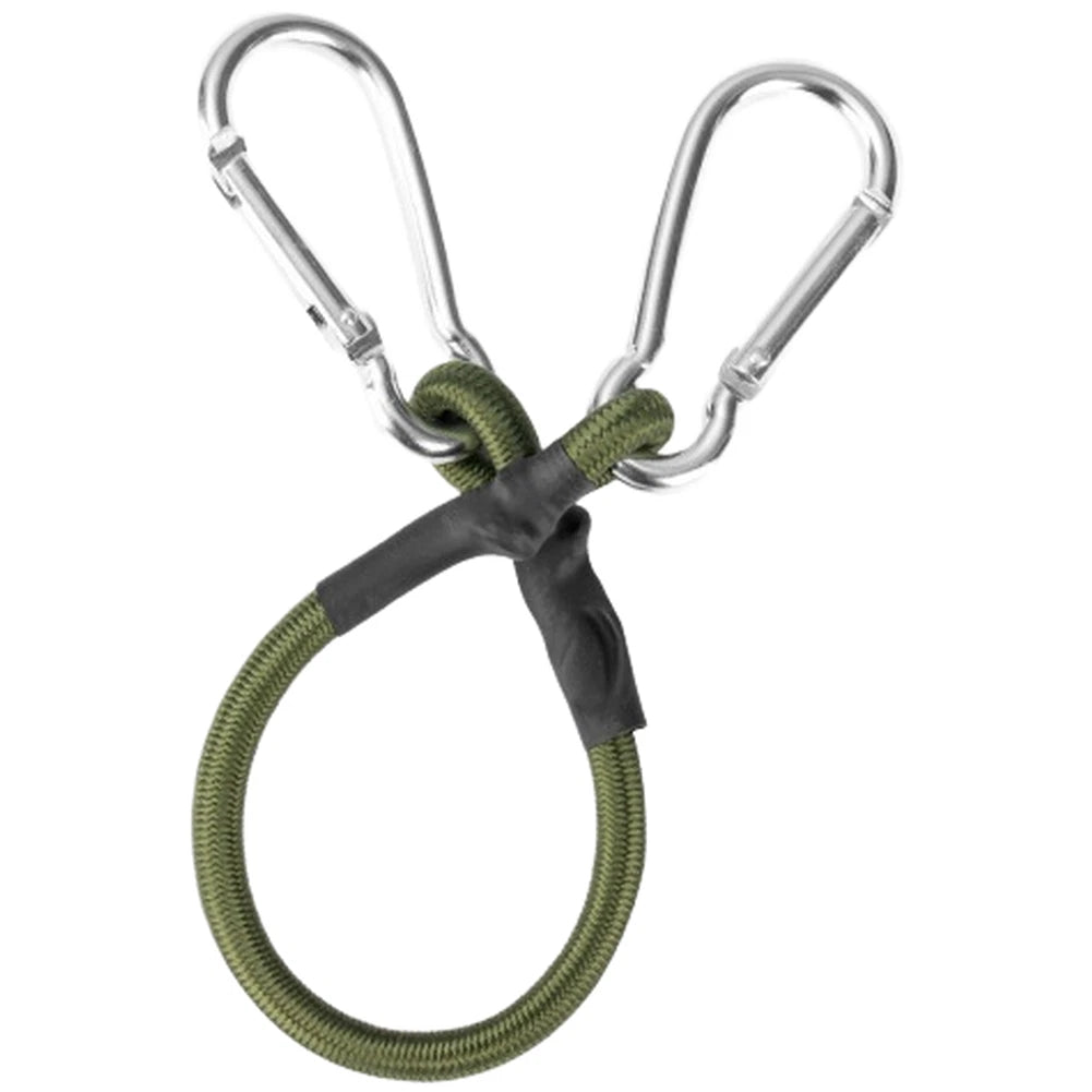 Elastic Rope 8mm with Alloy Carabiner for Tent and Hiking