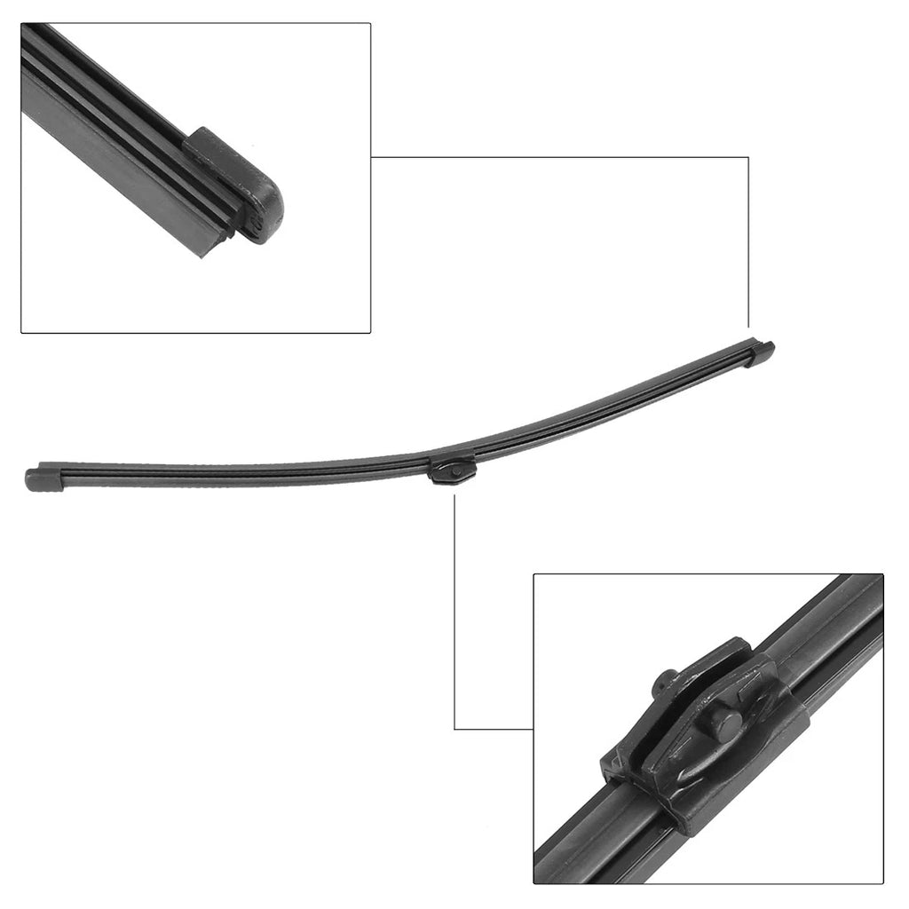Rear Windshield Wiper Blade Arm Set 350mm Fit for Audi A3 (2013–2017)