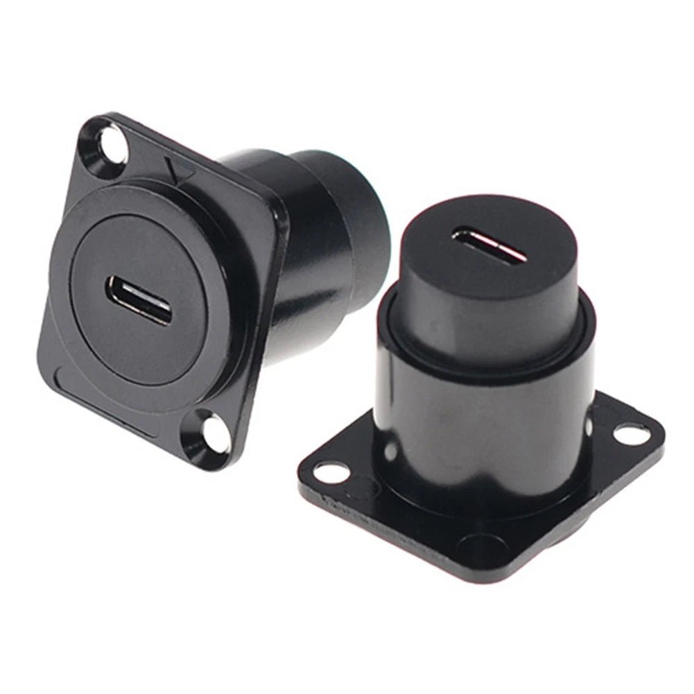 2X USB C Panel Mount Connector Adapter for Home Audio Video Systems