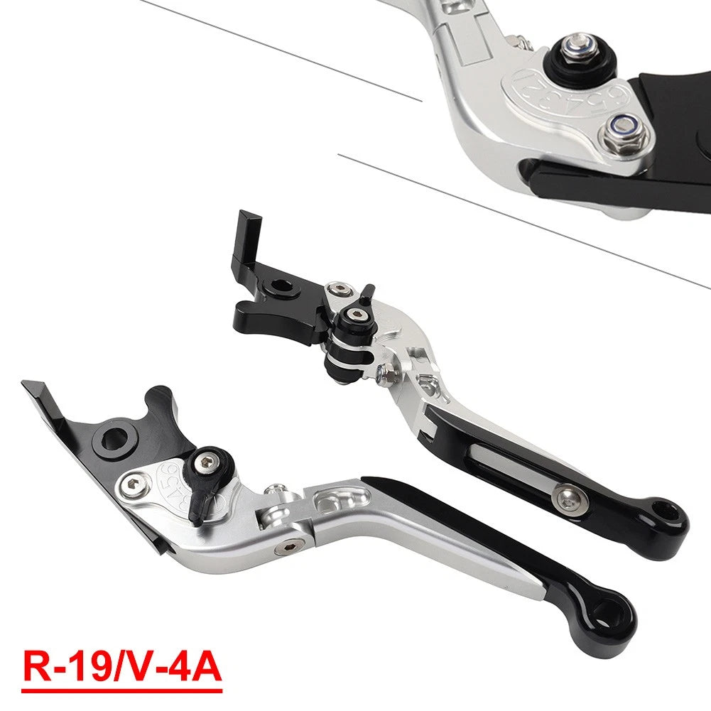 CNC Extendable Brake Clutch Levers for Yamaha YZF R1 (2009–2014) Silver