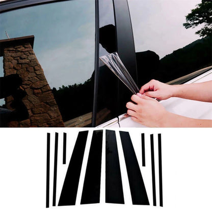Glossy Black Pillar Posts Trim for Toyota RAV4 (2019–2023)