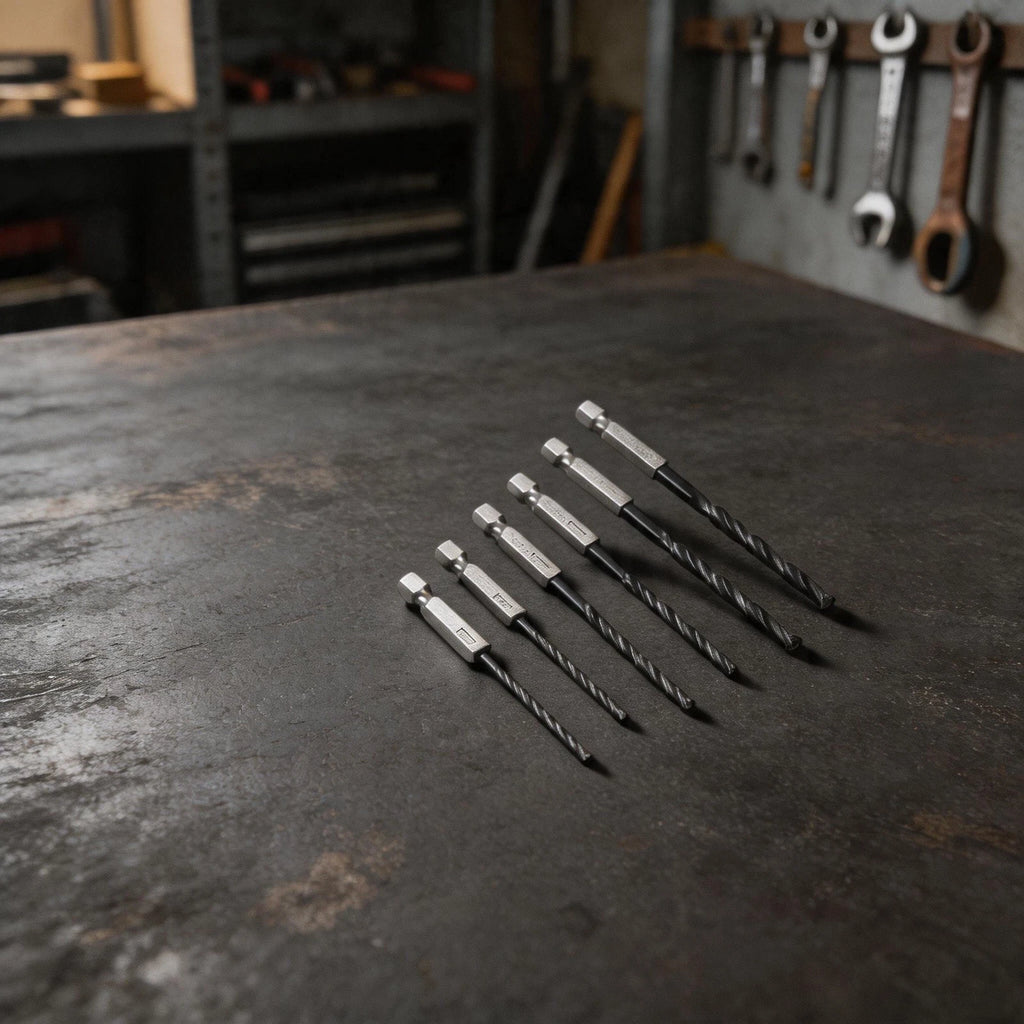 15pcs Set Hex Shank HSS Spiral Drill Bit Quick Change Tool