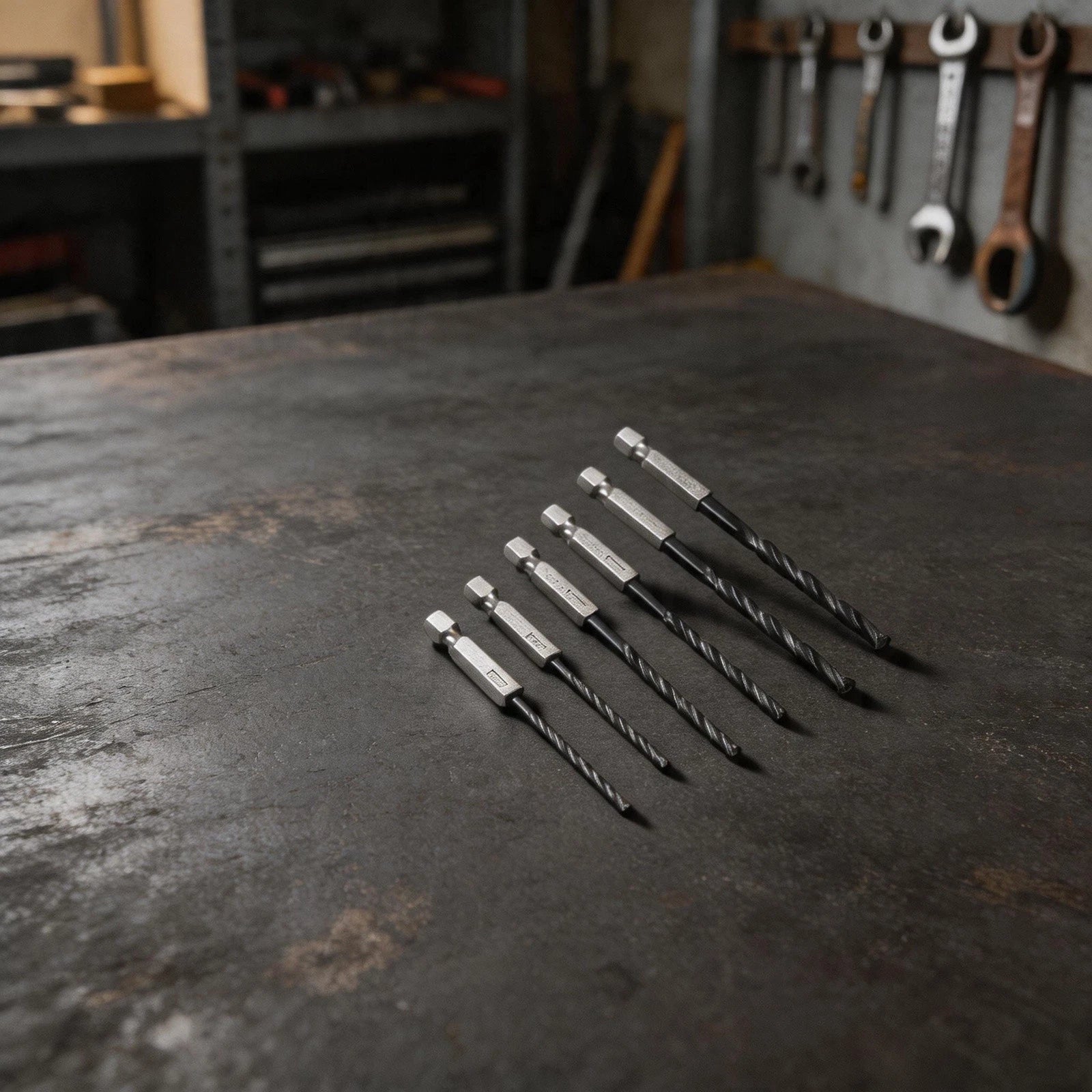 15pcs Set Hex Shank HSS Spiral Drill Bit Quick Change Tool