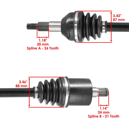 CV Joint Axle Kit Rear Left Right for Can-Am Outlander 1000R (2020–2024)