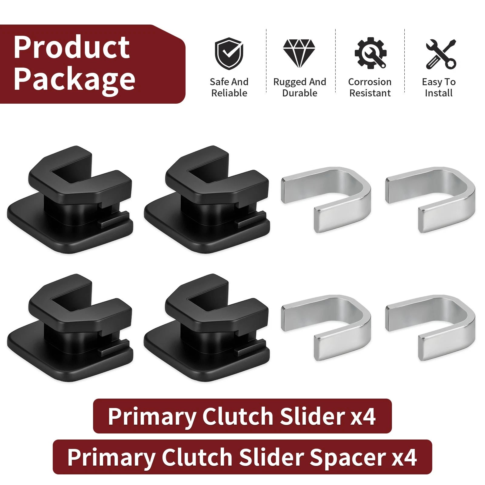 4X Primary Clutch Slider & Spacer for Yamaha Grizzly 350 (2007–2014) 4WV-17653-00-00