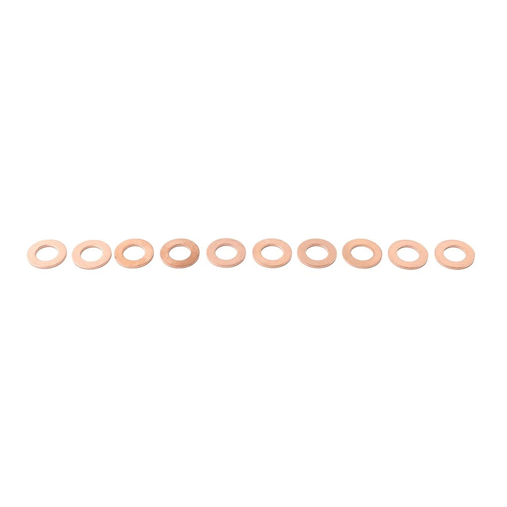 10Pcs Copper Oil Drain Plug Gasket for Universal Applications (M121.5)