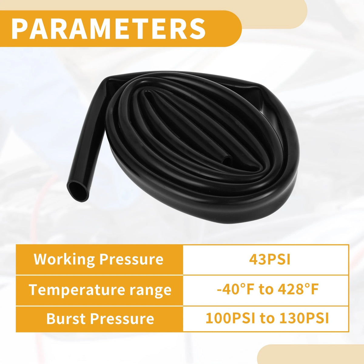 Silicone Vacuum Tubing Hose 13/16" ID 20mm (6.6FT, 2mm Thickness)