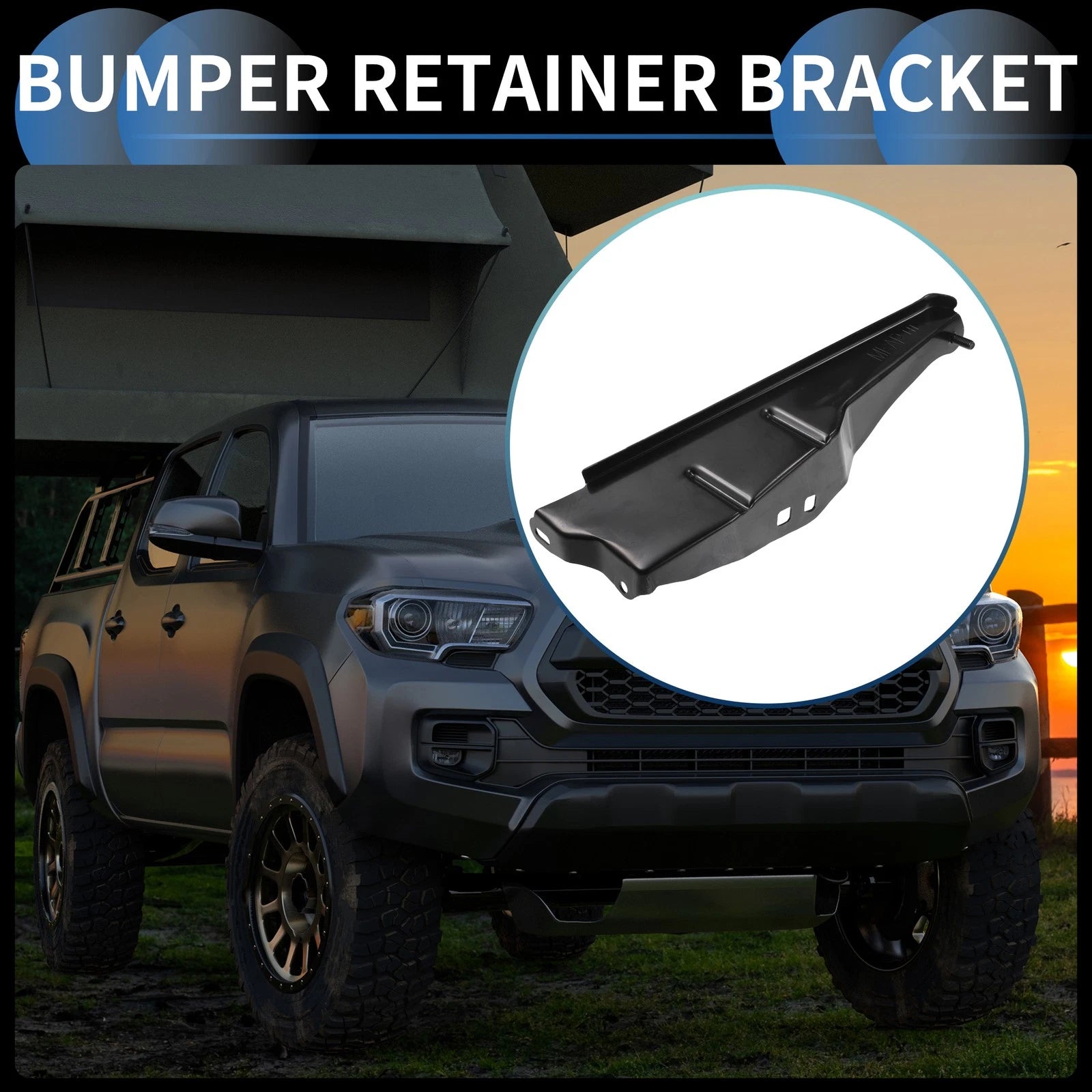Left Front Bumper Support Bracket Replacement for Toyota Tacoma (2011–2016)