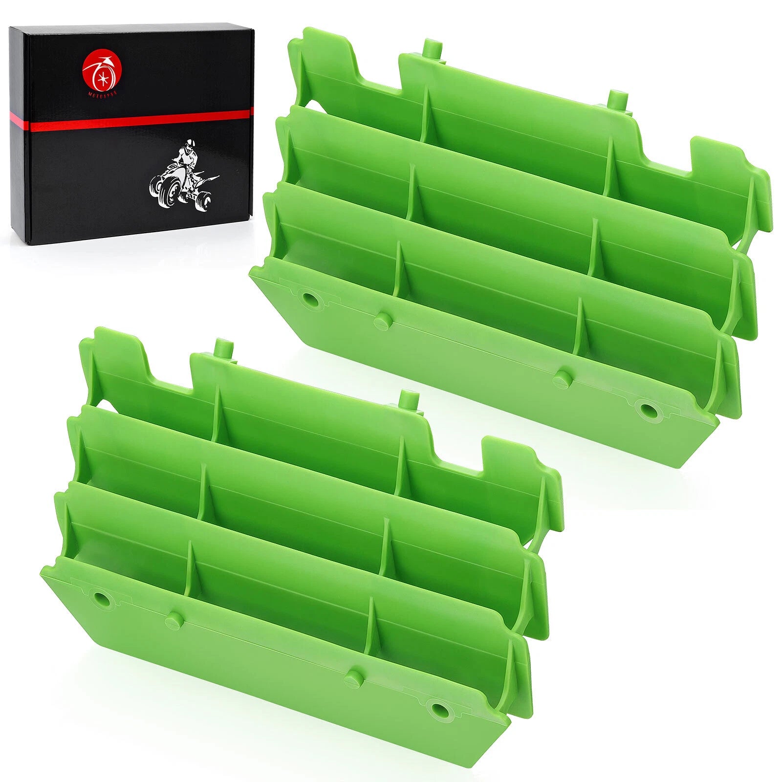 2pcs Radiator Guards for Kawasaki KX125 KX250 14037-1310-6W 14037-1179-6W