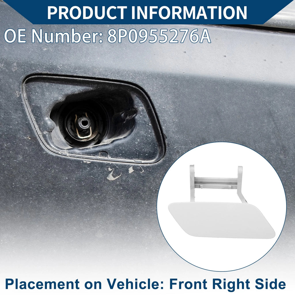 Front Right Windshield Washer Nozzle Cover Cap for Audi A3 (2008–2014)