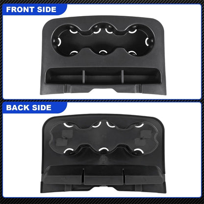 Front Seat Armrest Cup Holder Insert Liner for Chevrolet Silverado/GMC Sierra (2014–2023)