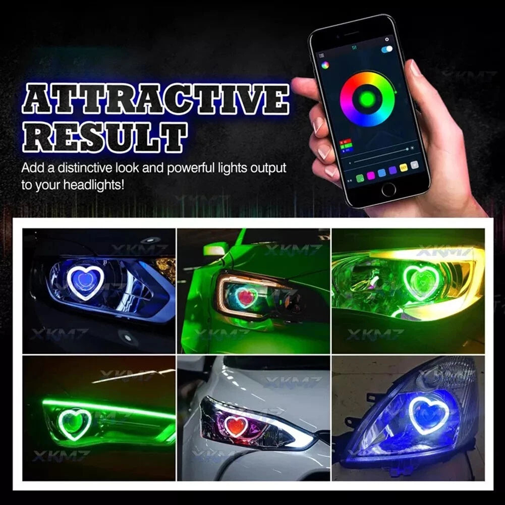 2X Dynamic RGB LED Rings for Safety Lighting