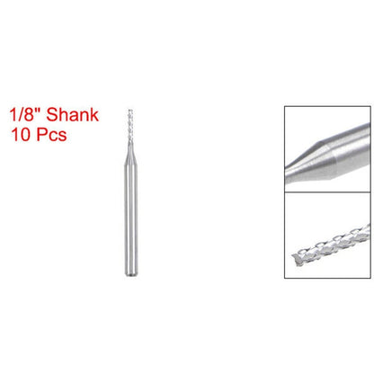 CNC Engraving Tool Set of 10 with 1-2mm Cutting Diameter