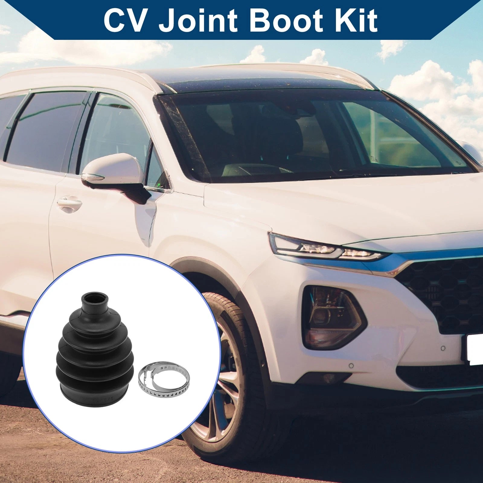 Outer CV Joint Boot Kit with Clamps for Hyundai Santa Fe (2001–2012)