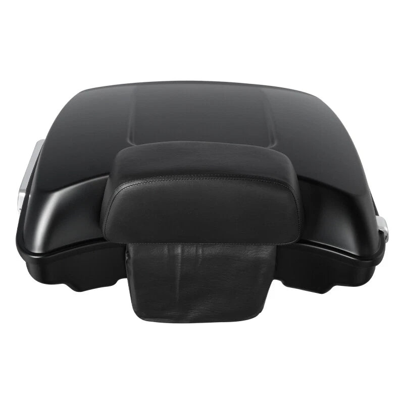 Matte Black Razor Trunk Backrest Mount Rack for Harley Road Glide (2009–2013)