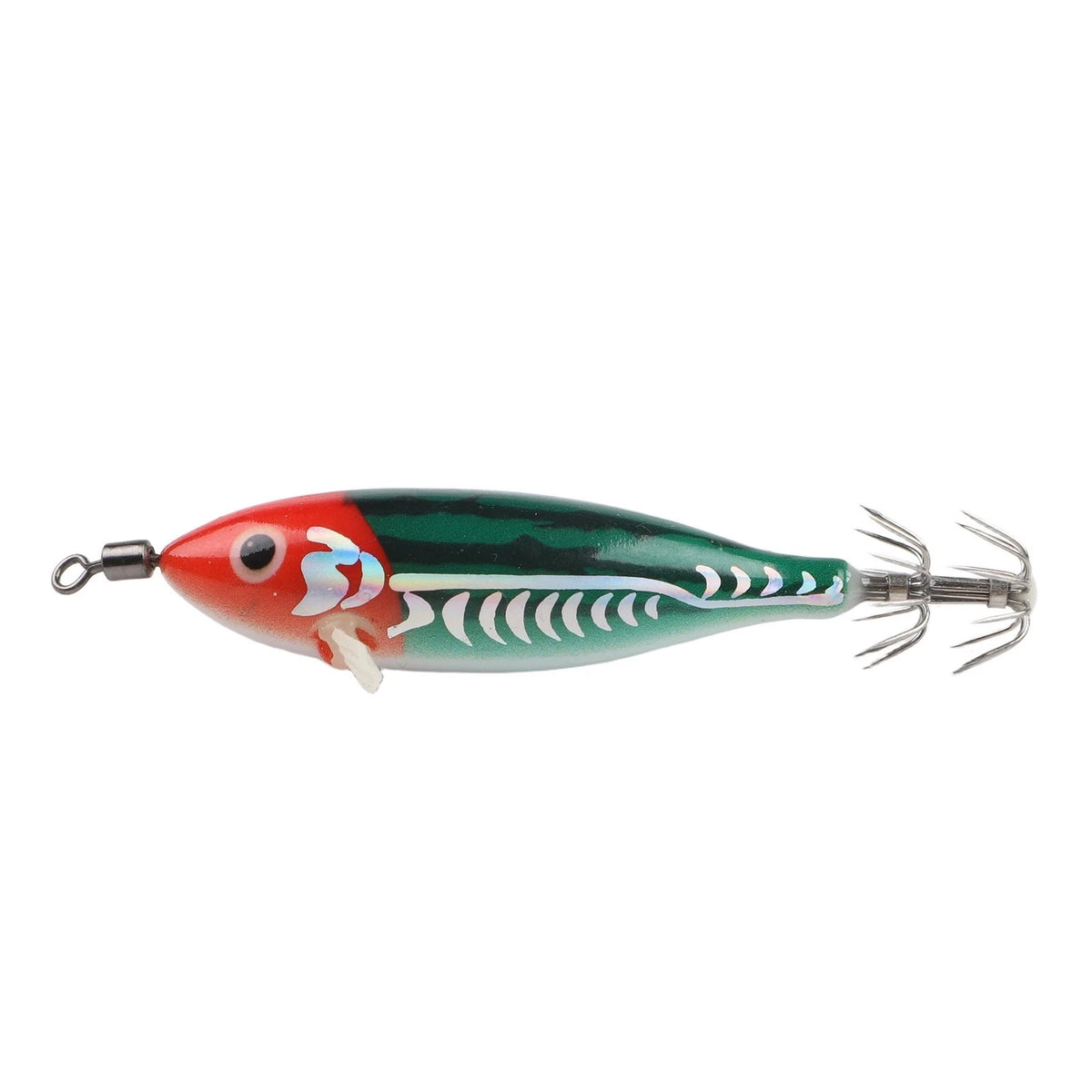 5 Glow Squid Jig Lure for Night Fishing - Realistic Shrimp Design