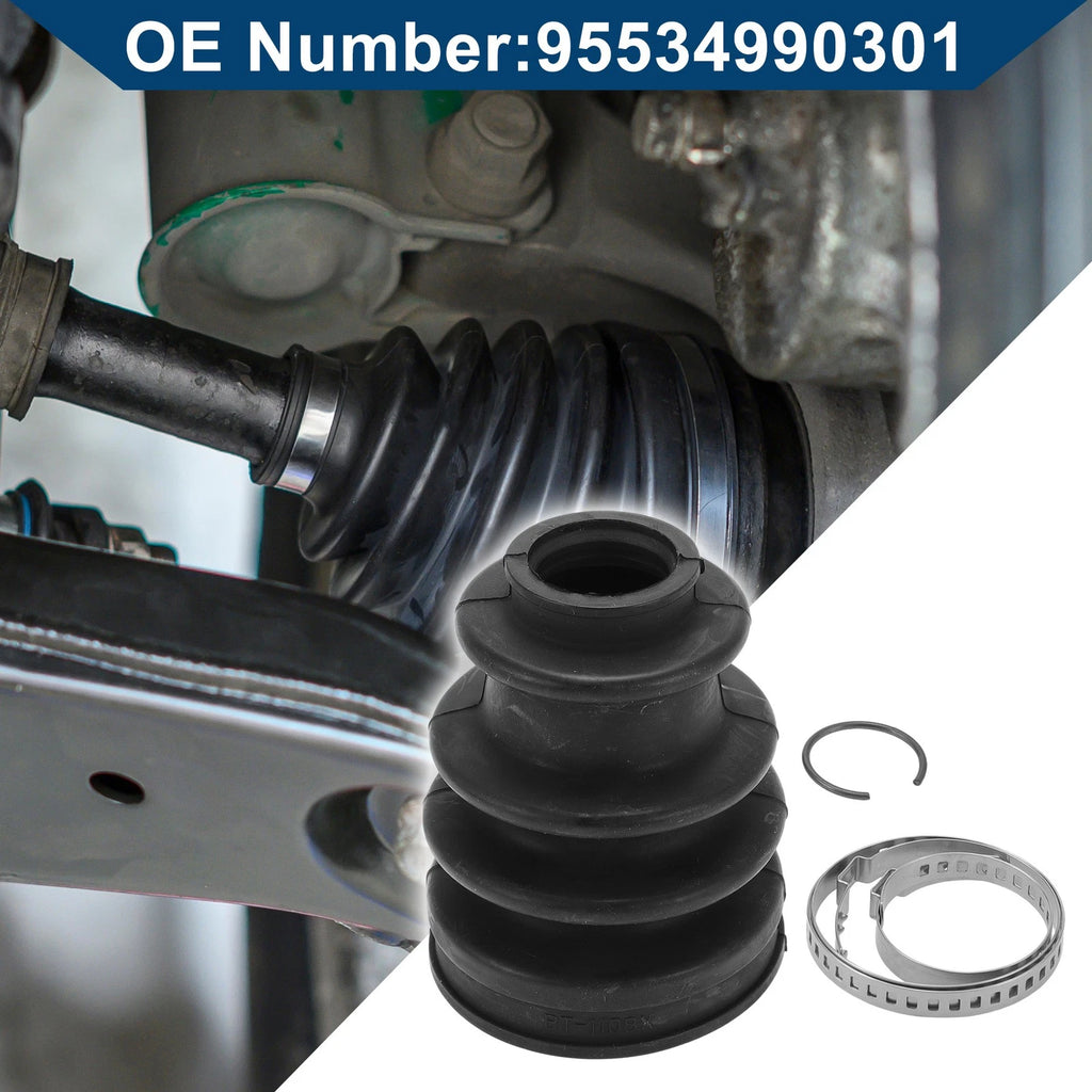 Inner CV Joint Boot Kit w/ Clamps for Porsche Cayenne (2003–2006, 2008–2018)