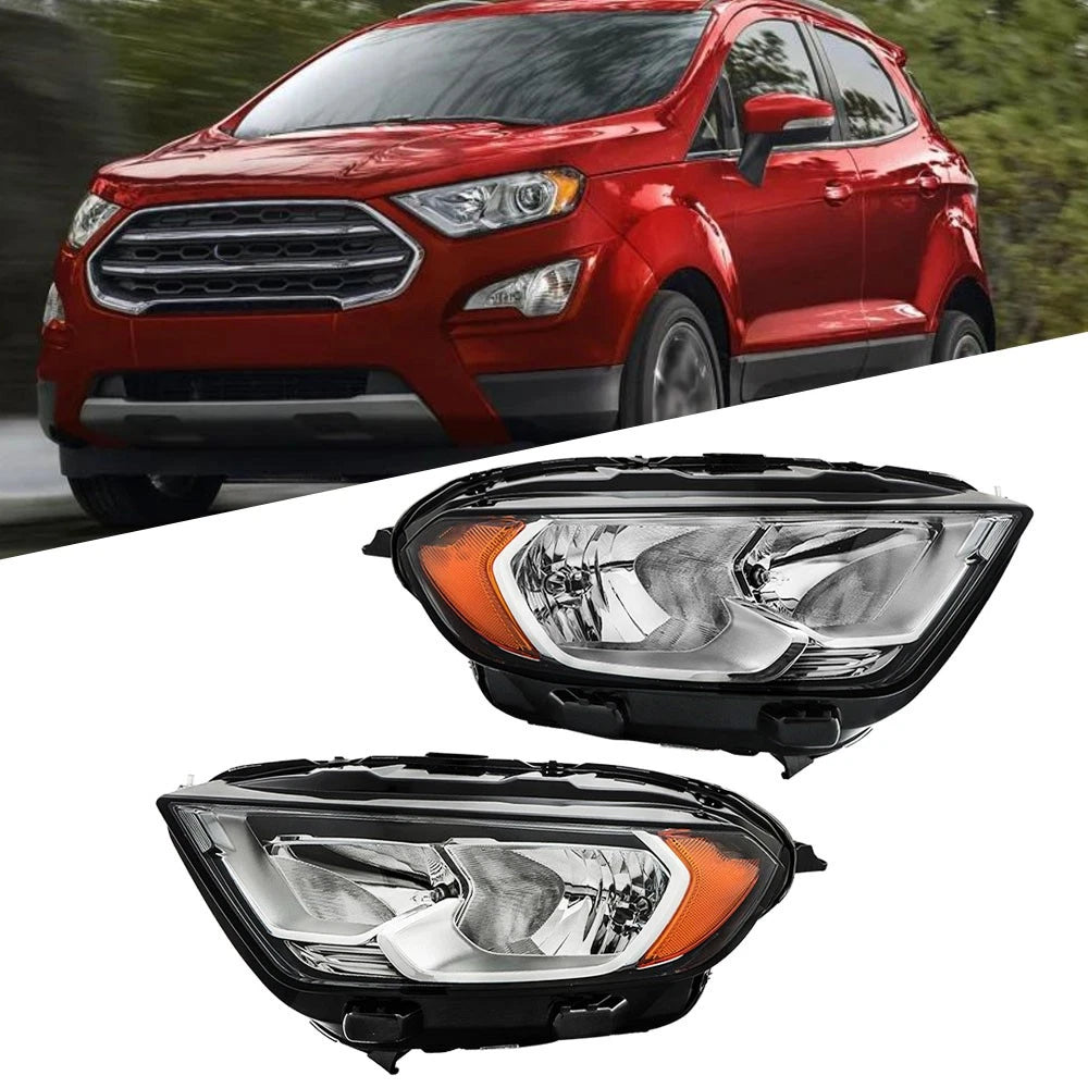 Headlight Set for Ford EcoSport (2018–2022) Driver + Passenger Side Pair