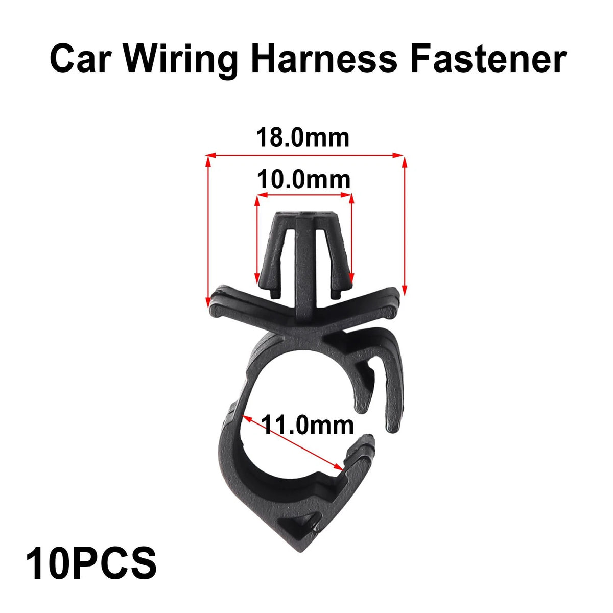 Pack of 10 Car Wiring Harness Fastener Lock Wire Cable Clips
