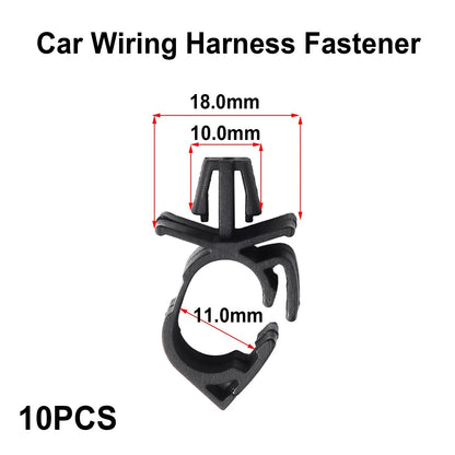 Pack of 10 Car Wiring Harness Fastener Lock Wire Cable Clips