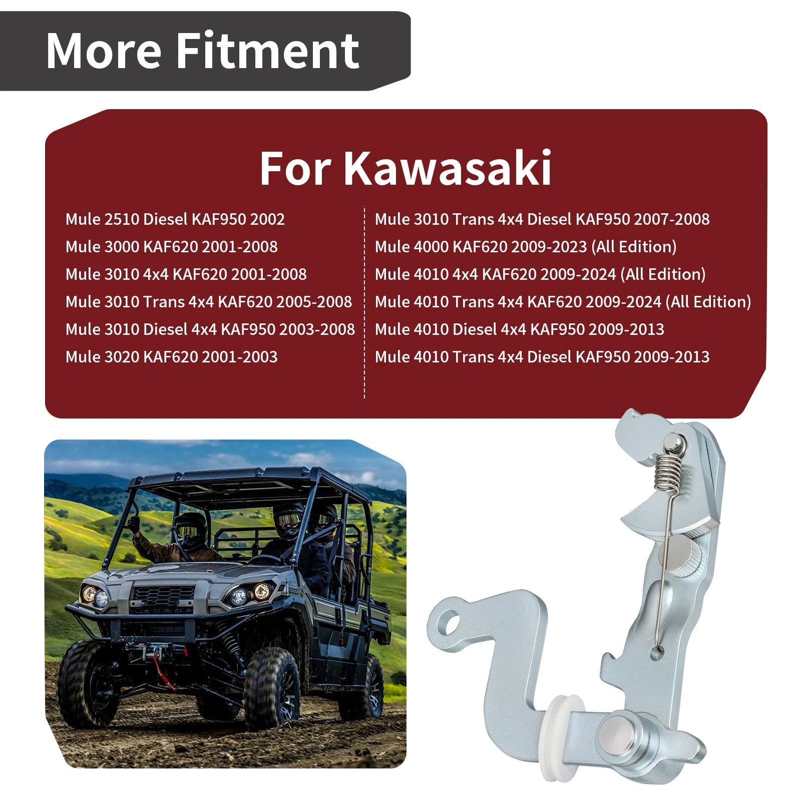 Left Brake Lever Bracket for Kawasaki Mule 4010 Trans 4x4 Diesel (2009–2013)