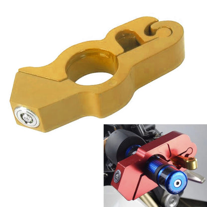 Motorcycle Handlebar Lock for Bike Scooter (Anti-Theft, Gold)
