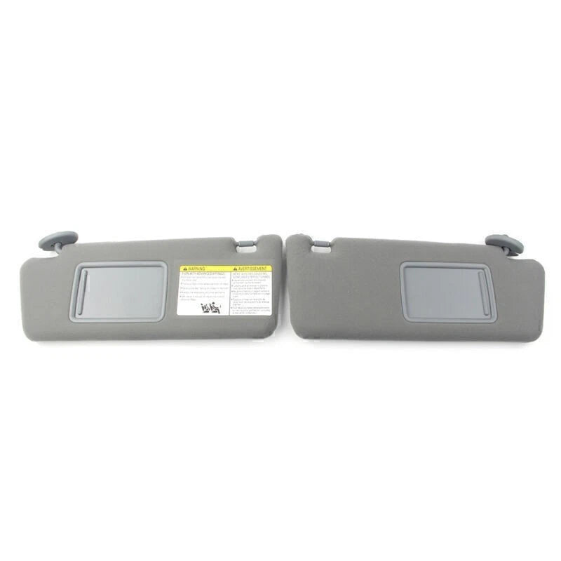 2X Gray Sun Visors for Toyota Tacoma (2005–2015) W/O Light