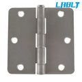 50 Pack Satin Nickel Door Hinges for (3-1/2", 1/4" Radius)