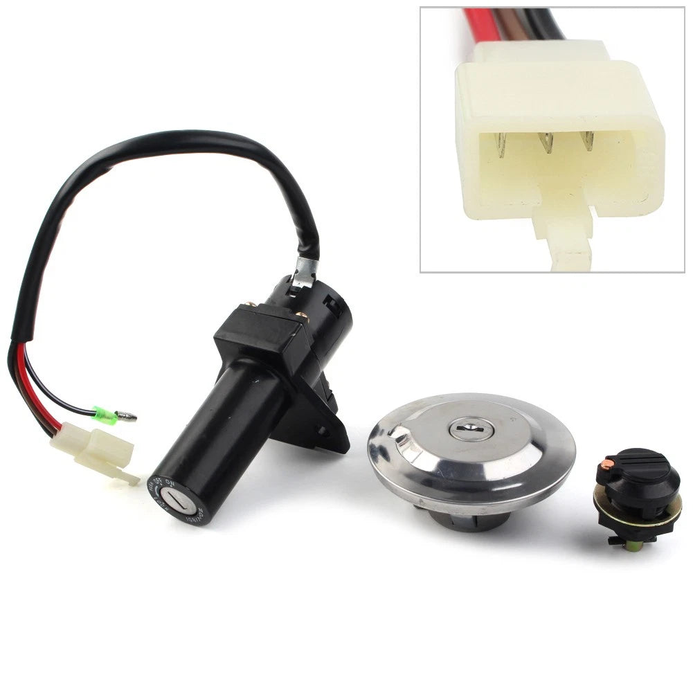 Ignition Switch Fuel Cap Lock Seat Key Lock Set for Yamaha YBR125 (2002–2013)