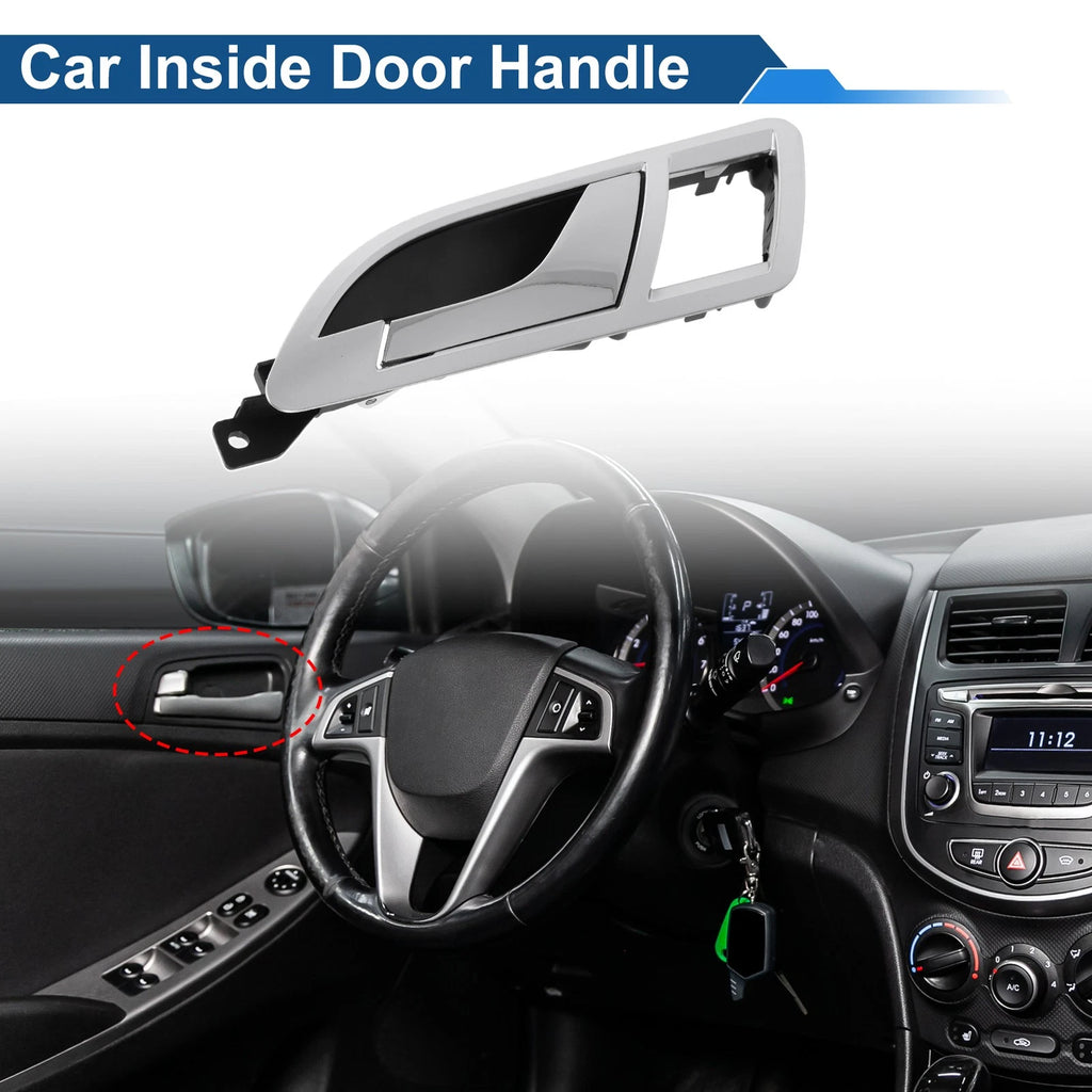 Front Passenger Side Interior Door Handle for VW Skoda (2001–2008) Chrome