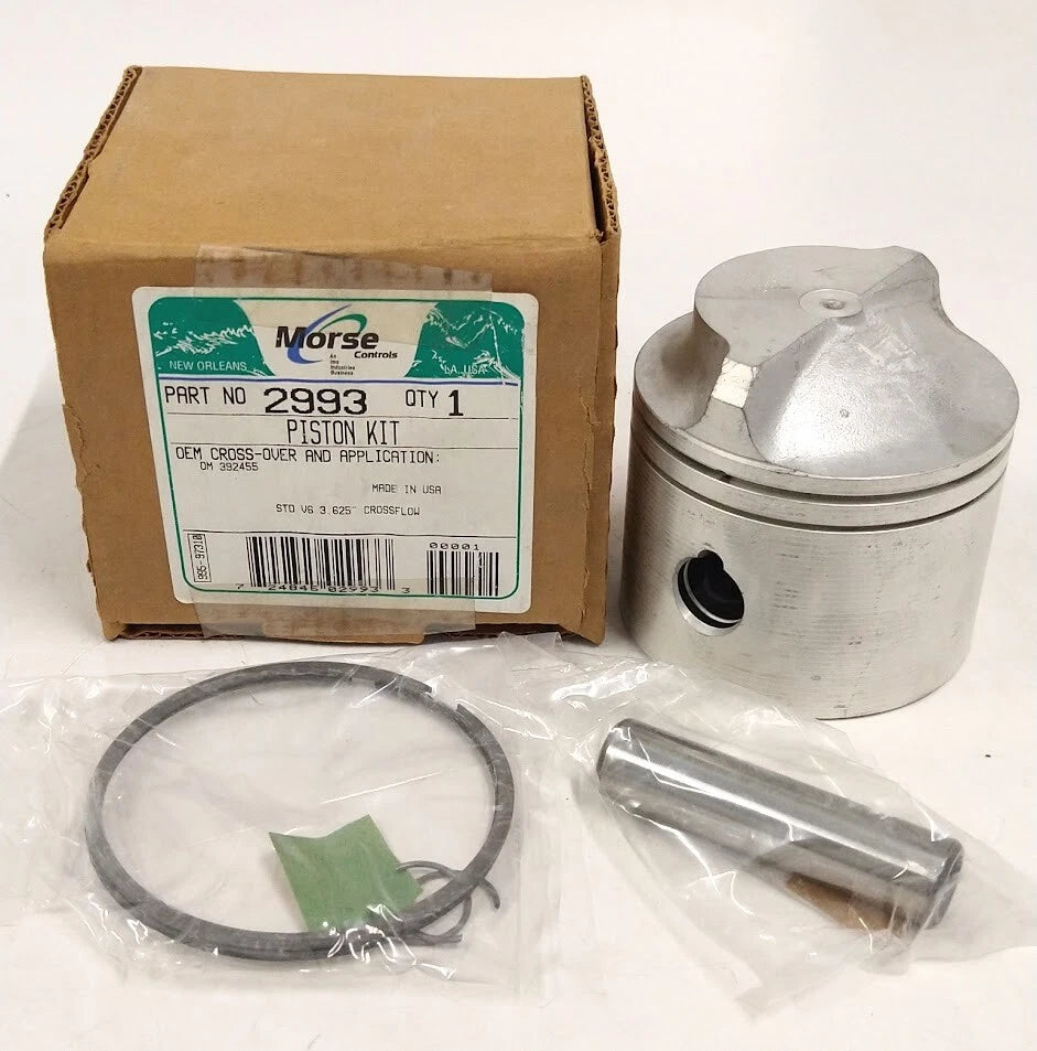 Piston Kit STD for Morse 2993 V6 3.625'' Cross Flow (OEM)