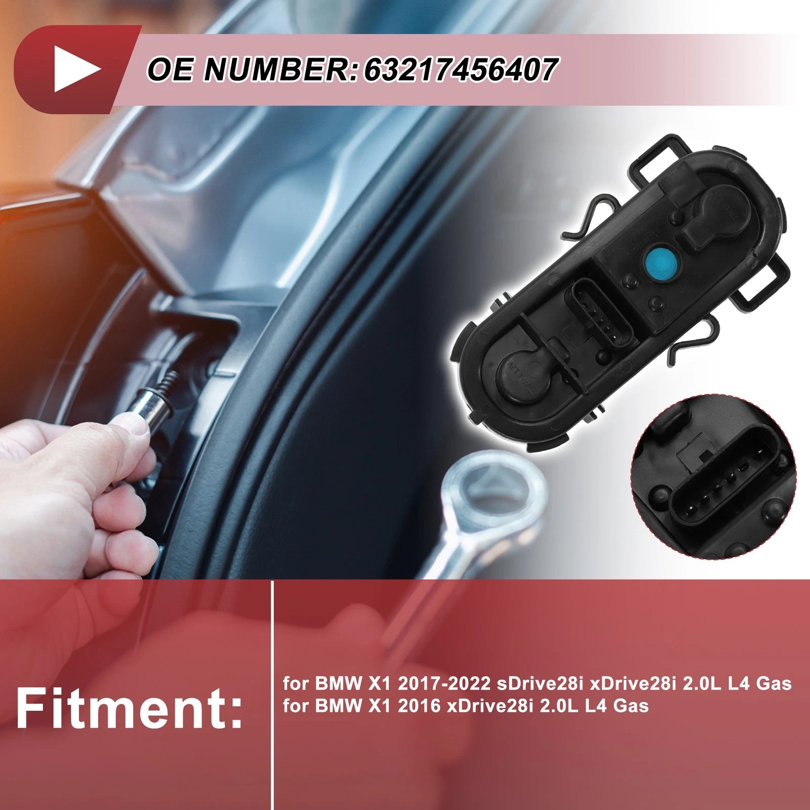 1 Pc Light Socket for BMW X1 (2013–2015) No. 63217456407