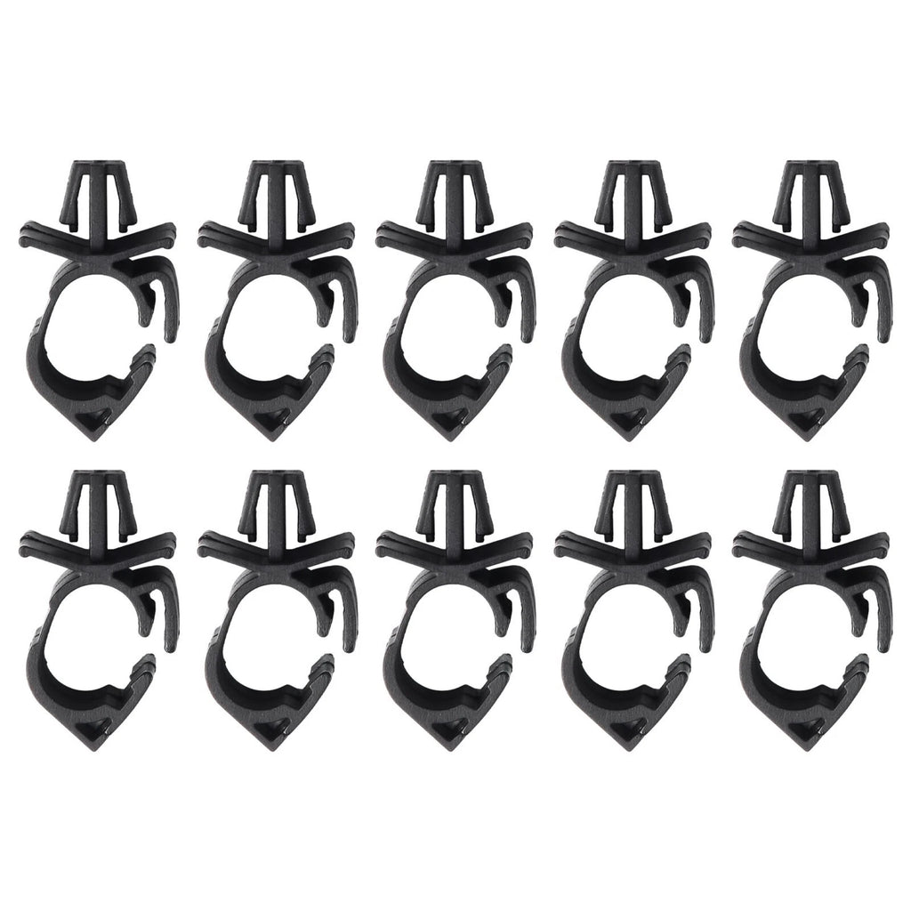 Set of 10 Wire Harness Fastener Lock Clips for Universal Use