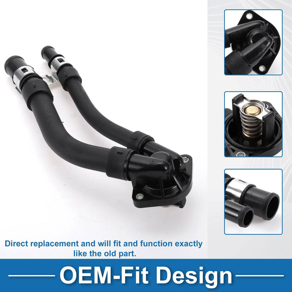 Engine Coolant Thermostat Housing Assembly for Mercedes Smart Fortwo (2008–2015)