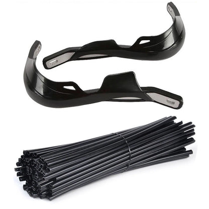 Black Hand Guards + Spoke Wrap for CRF80F CRF110F CRF150F CRF125F CRF230F CRF250F