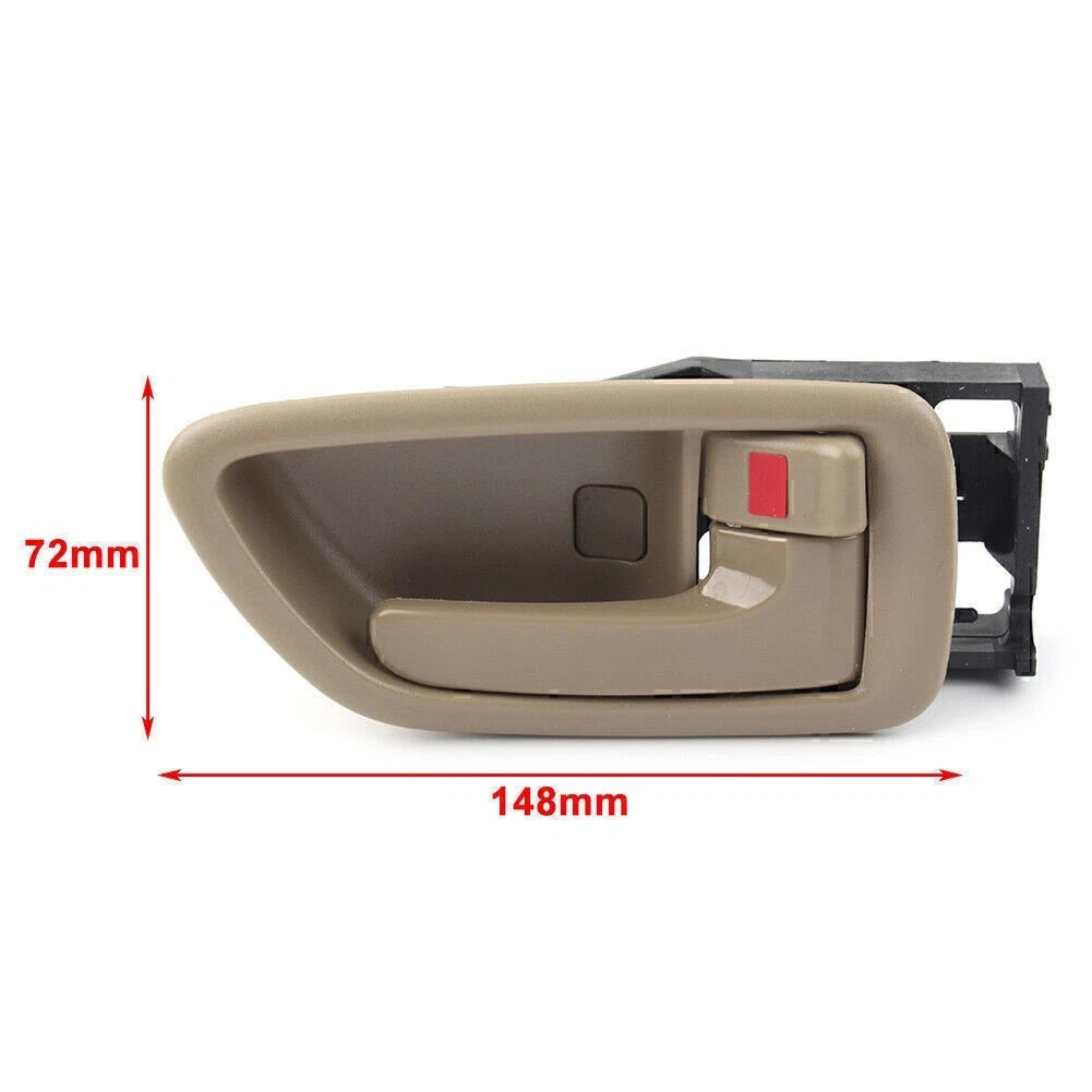 2Pcs Interior Door Handle Gray Stone Chrome Lever Left+Right For Toyota Avalon