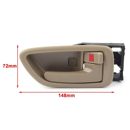 2Pcs Interior Door Handle Gray Stone Chrome Lever Left+Right For Toyota Avalon