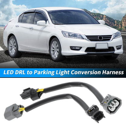 2X LED DRL to Parking Light Adapter Harness for Honda Accord (2013–2015)